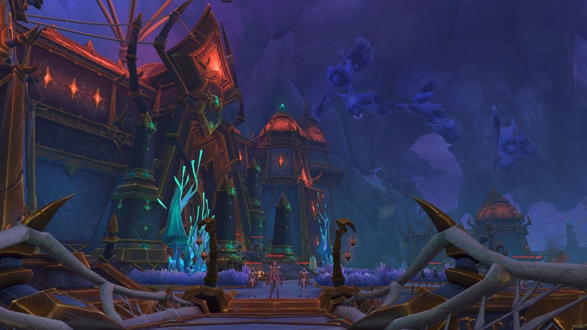 Nerub-ar Palace raid in World of Warcraft entrance image.